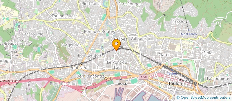 localisation de l'entreprise MONSIEUR FABRICE ARNAUD  TOULON