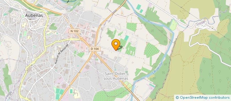 localisation de l'entreprise MONSIEUR FABRICE AUBERT  SAINT-DIDIER-SOUS-AUBENAS