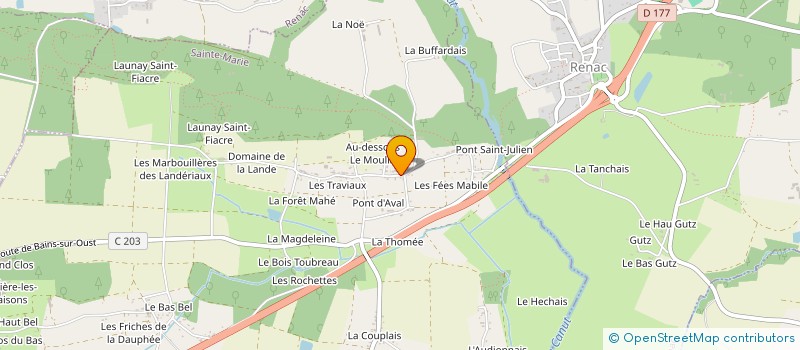 localisation de l'entreprise MONSIEUR FABRICE AUDION  SAINTE-MARIE