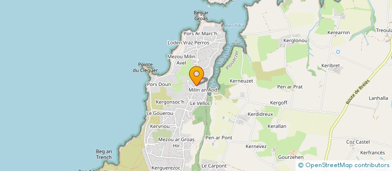 localisation de l'entreprise MONSIEUR FABRICE AUDOUARD  LAMPAUL-PLOUARZEL