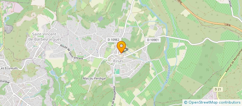 localisation de l'entreprise MONSIEUR FABRICE AUGIER  ASSAS