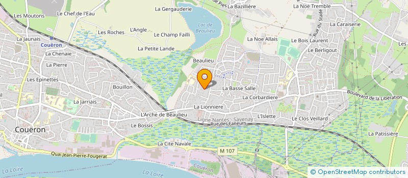 localisation de l'entreprise MONSIEUR FABRICE AUNEZ à COUERON