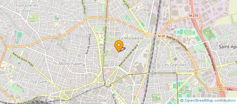 localisation de l'entreprise MONSIEUR FABRICE AUZUREAU à DIJON