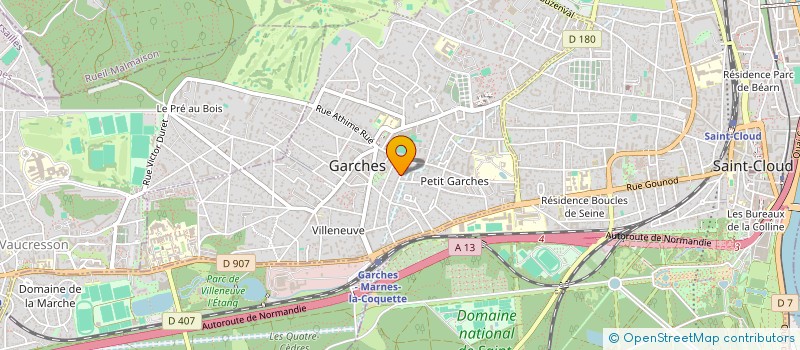 localisation de l'entreprise MONSIEUR FABRICE BAGNE à GARCHES