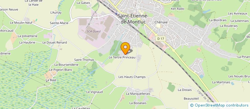 localisation de l'entreprise MONSIEUR FABRICE BAGUET  SAINT-ETIENNE-DE-MONTLUC