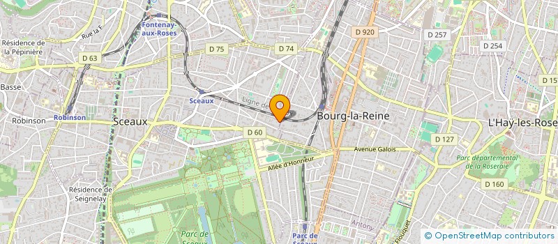 localisation de l'entreprise MONSIEUR FABRICE BAILET à SCEAUX