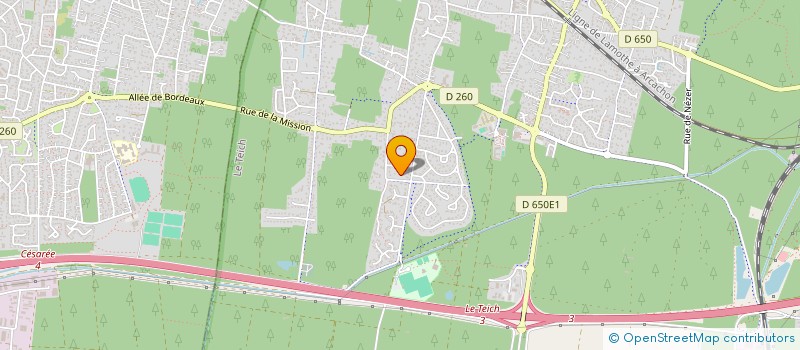 localisation de l'entreprise MONSIEUR FABRICE BALANGER  LE TEICH