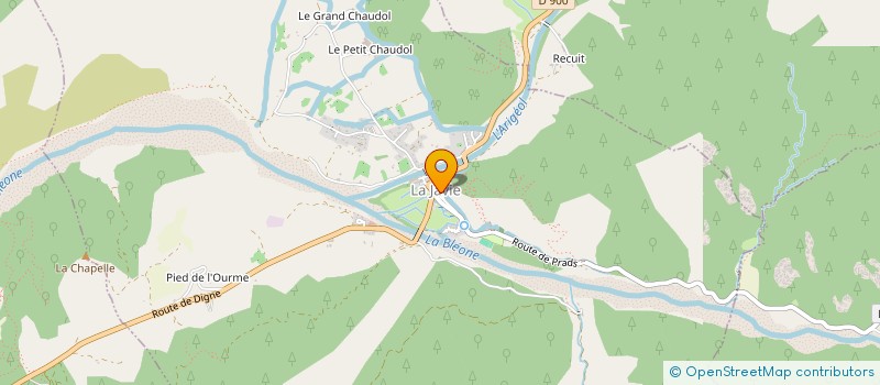 localisation de l'entreprise MONSIEUR FABRICE BALICCO  LA JAVIE