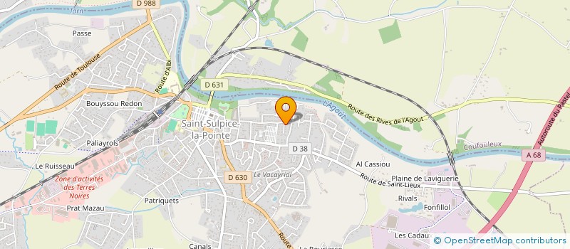 localisation de l'entreprise MONSIEUR FABRICE BAQUE  SAINT-SULPICE-LA-POINTE