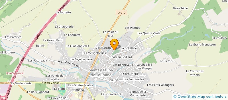 localisation de l'entreprise MONSIEUR FABRICE BARANGER  SAINTE-MAURE-DE-TOURAINE