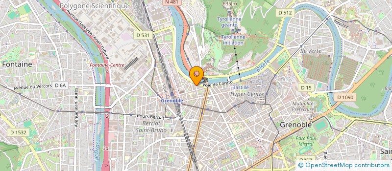 localisation de l'entreprise MONSIEUR FABRICE BARICHARD à GRENOBLE