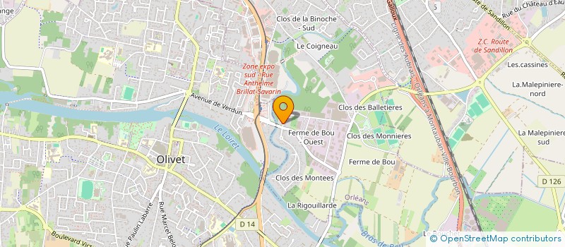 localisation de l'entreprise MONSIEUR FABRICE BARON à ORLEANS