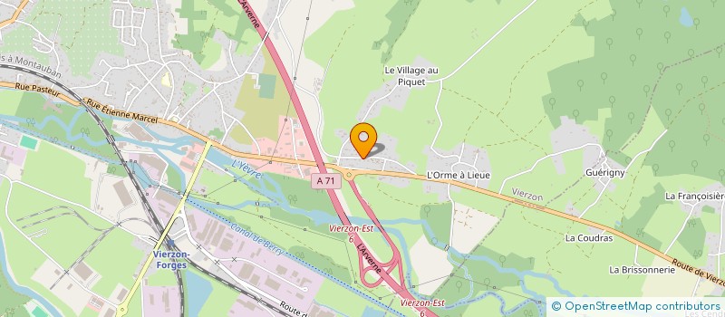 localisation de l'entreprise MONSIEUR FABRICE BARRAS  VIERZON