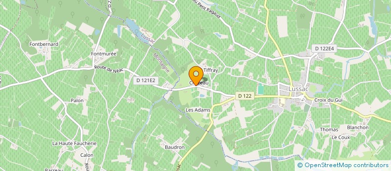 localisation de l'entreprise MONSIEUR FABRICE BARSE à LUSSAC
