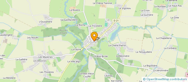 localisation de l'entreprise MONSIEUR FABRICE BARTHELEMY à COUFFE