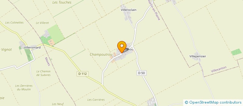 localisation de l'entreprise MONSIEUR FABRICE BARUSSEAU  LA CHAPELLE-SAINT-MARTIN-EN-PLAINE