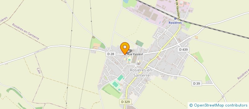 localisation de l'entreprise MONSIEUR FABRICE BATTEUX  ROSIERES-EN-SANTERRE