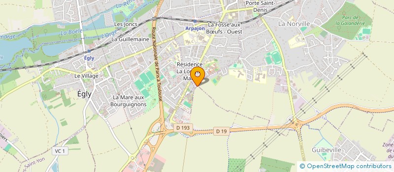 localisation de l'entreprise MONSIEUR FABRICE BAUDRY  ARPAJON