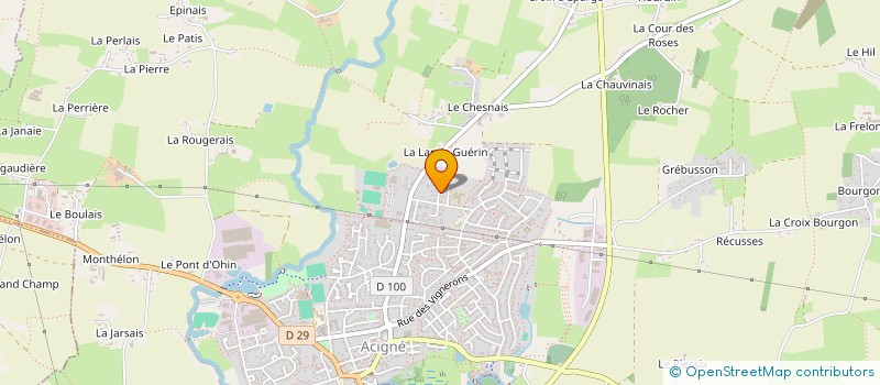 localisation de l'entreprise MONSIEUR FABRICE BAUER  ACIGNE