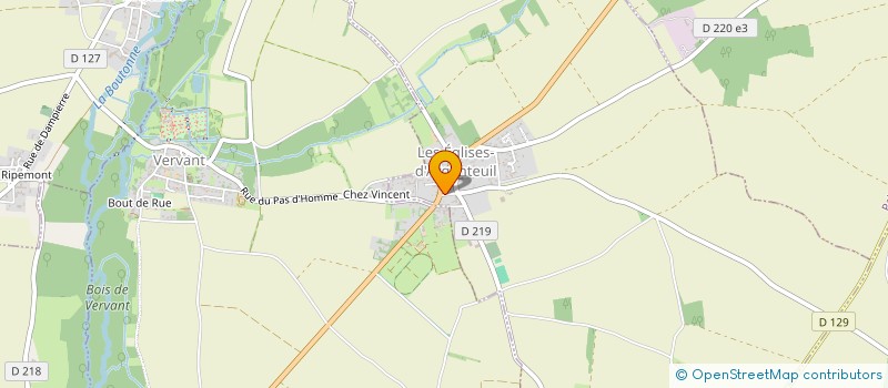 localisation de l'entreprise MONSIEUR FABRICE BEAUBEAU  LES EGLISES-D'ARGENTEUIL