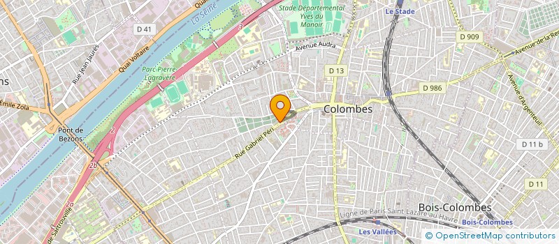 localisation de l'entreprise MONSIEUR FABRICE BEAUDOIN  COLOMBES