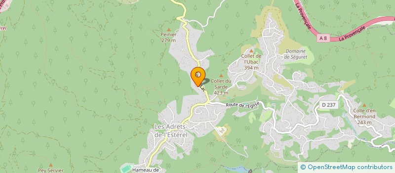localisation de l'entreprise MONSIEUR FABRICE BEAUMONT à LES ADRETS-DE-L'ESTEREL