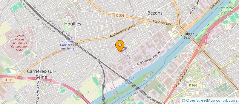 localisation de l'entreprise MONSIEUR FABRICE BEAUTOUR  CARRIERES SUR SEINE