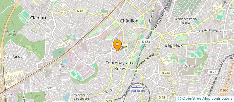localisation de l'entreprise MONSIEUR FABRICE BECKERS à FONTENAY-AUX-ROSES