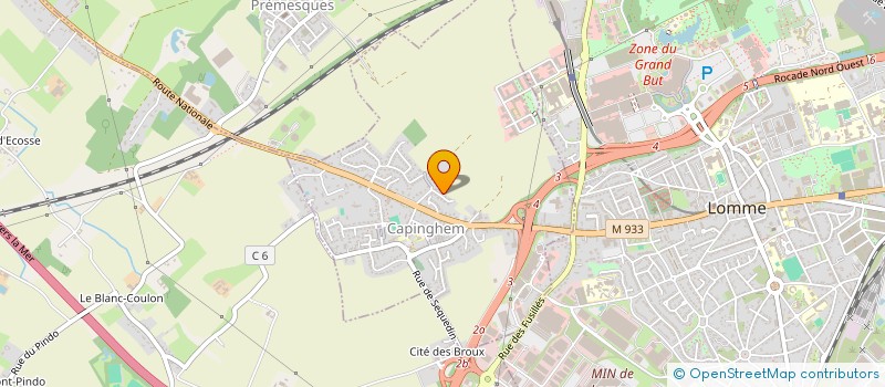 localisation de l'entreprise MONSIEUR FABRICE BEGHIN à LILLE