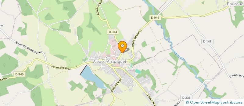 localisation de l'entreprise MONSIEUR FABRICE BELLEHIGUE  ARZACQ-ARRAZIGUET
