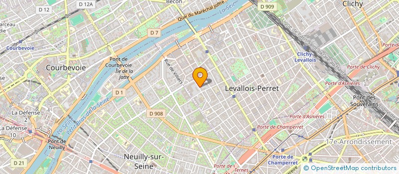 localisation de l'entreprise MONSIEUR FABRICE BELLENOUX à LEVALLOIS-PERRET