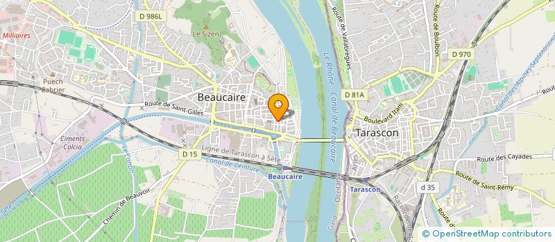 localisation de l'entreprise MONSIEUR FABRICE BELLER  BEAUCAIRE