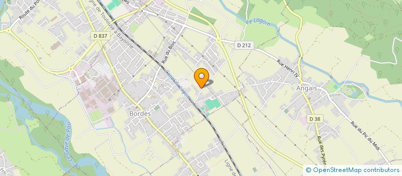 localisation de l'entreprise MONSIEUR FABRICE BELLOCQ  BORDES