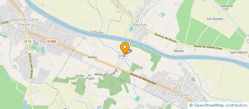 localisation de l'entreprise MONSIEUR FABRICE BELLOCQ  ORGUEIL