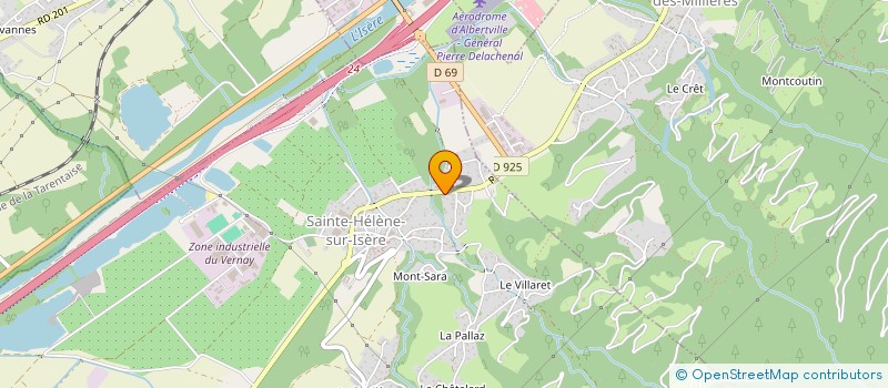 localisation de l'entreprise MONSIEUR FABRICE BELON  SAINTE-HELENE-SUR-ISERE