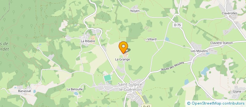 localisation de l'entreprise MONSIEUR FABRICE BELOT  SAINT-SULPICE-LE-GUERETOIS