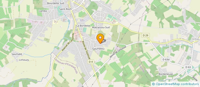 localisation de l'entreprise MONSIEUR FABRICE BELTRAMI  FRONTON