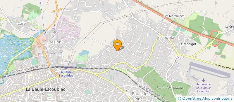 localisation de l'entreprise MONSIEUR FABRICE BELTRAN  LA BAULE-ESCOUBLAC