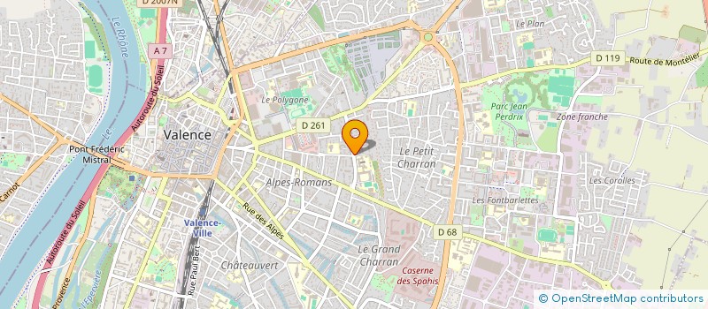 localisation de l'entreprise MONSIEUR FABRICE BEN IDDER à VALENCE
