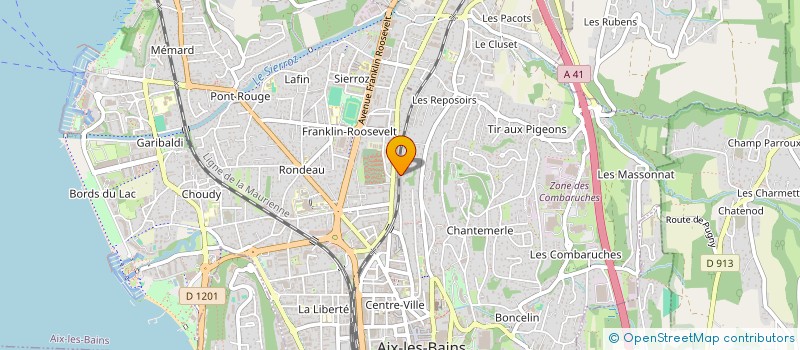 localisation de l'entreprise MONSIEUR FABRICE BEN SADOUN à AIX-LES-BAINS