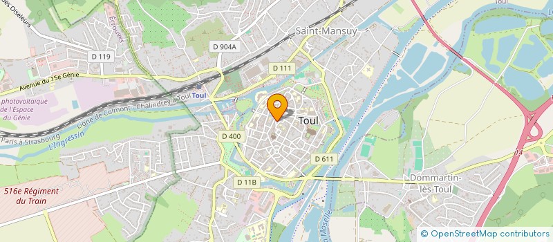 localisation de l'entreprise MONSIEUR FABRICE BENARD à TOUL
