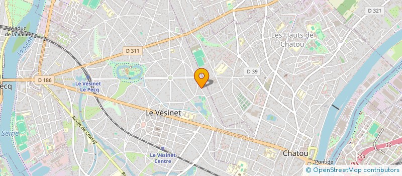 localisation de l'entreprise MONSIEUR FABRICE BENAROUCHE à LE VESINET