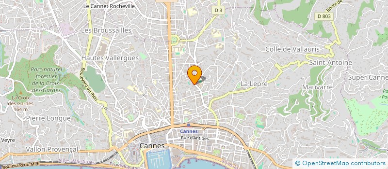 localisation de l'entreprise MONSIEUR FABRICE BENENATI  CANNES