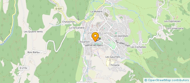 localisation de l'entreprise MONSIEUR FABRICE BENEVENT  VILLARD-DE-LANS