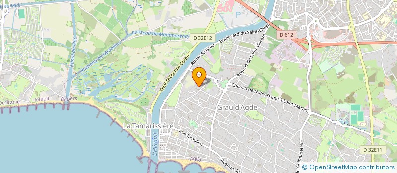 localisation de l'entreprise MONSIEUR FABRICE BERARD à AGDE