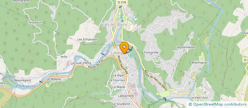 localisation de l'entreprise MONSIEUR FABRICE BERARD à AUBENAS