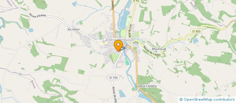 localisation de l'entreprise MONSIEUR FABRICE BERGAMO  CASTERA-VERDUZAN