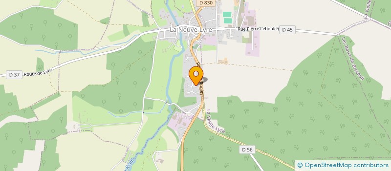 localisation de l'entreprise MONSIEUR FABRICE BERGER  LA NEUVE-LYRE