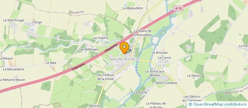 localisation de l'entreprise MONSIEUR FABRICE BERLAND  NEUILLE-LE-LIERRE