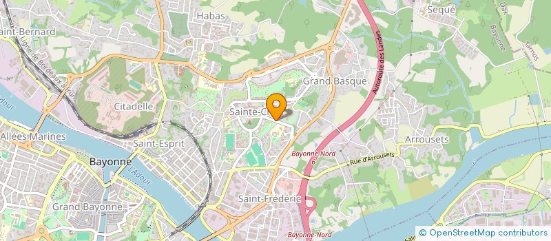 localisation de l'entreprise MONSIEUR FABRICE BERLINGIERI à BAYONNE